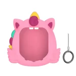 For Tamagotchi Uni (2023) Pet Game Console Silicone Protective Case, Pink Cartoon