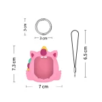 For Tamagotchi Uni (2023) Pet Game Console Silicone Protective Case, Pink Cartoon - Image 3