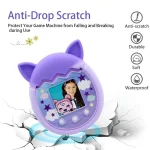 For Tamagotchi Pix Cartoon Electronic Pet Game Console Anti-Slip And Anti-Fall Silicone Protective Cover, Blue, Pink, Purple - Image 5
