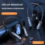 2.4G Hanging Neck In-ear Wireless Monitoring Headphones Long Playtime Sports Earphones, K6, K7 With Transmitter, K7 - Image 2