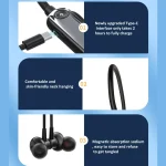 2.4G Hanging Neck In-ear Wireless Monitoring Headphones Long Playtime Sports Earphones, K6, K7 With Transmitter, K7 - Image 11
