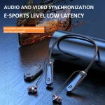 2.4G Hanging Neck In-ear Wireless Monitoring Headphones Long Playtime Sports Earphones, K6, K7 With Transmitter, K7 - Image 4