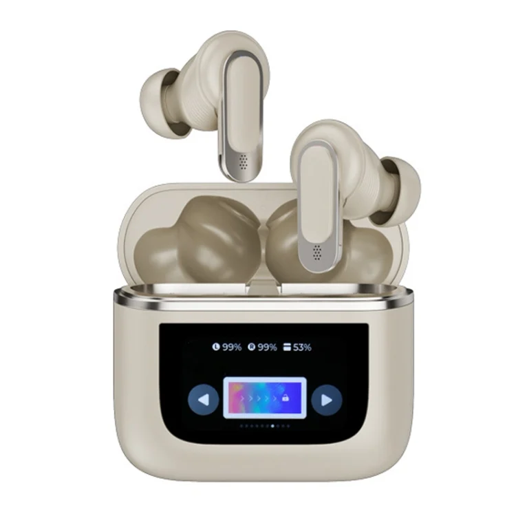 Color Screen Touch ANC Active Noise Reduction LCD Wireless Bluetooth Earphones