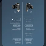 Color Screen Touch ANC Active Noise Reduction LCD Wireless Bluetooth Earphones - Image 13