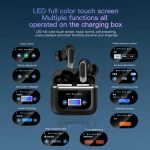 Color Screen Touch ANC Active Noise Reduction LCD Wireless Bluetooth Earphones - Image 5