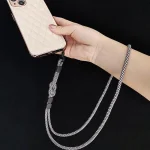 Dual-use Detachable Adjustment Mobile Phone Lanyard Anti-lost Wrist Rope, Light Brown, Black and Blue, Pink - Image 7