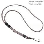 Dual-use Detachable Adjustment Mobile Phone Lanyard Anti-lost Wrist Rope, Light Brown, Black and Blue, Pink - Image 8
