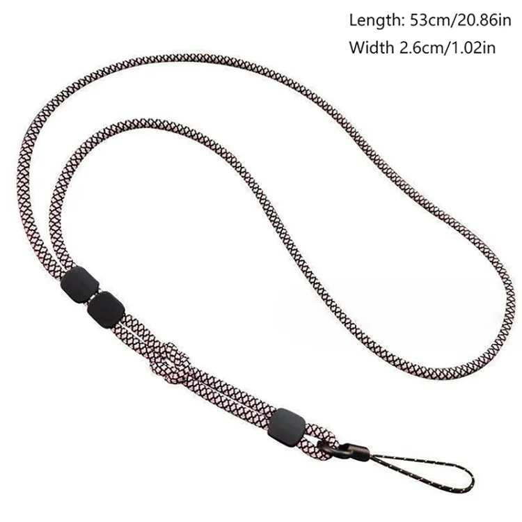 TBD06044923_B7.webp Dual-use Detachable Adjustment Mobile Phone Lanyard Anti-lost Wrist Rope, Light Brown, Black and Blue, Pink - Image 8