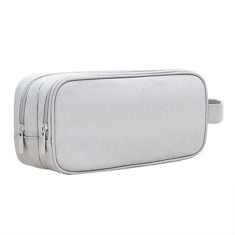 TBD0604495801_1.webp SM09 Double-layer Large Capacity Digital Accessories Storage Bag, Gray, Black, Navy Blue, Dark Gray - Image 9