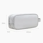 SM09 Double-layer Large Capacity Digital Accessories Storage Bag, Gray, Black, Navy Blue, Dark Gray - Image 3