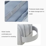 SM09 Double-layer Large Capacity Digital Accessories Storage Bag, Gray, Black, Navy Blue, Dark Gray - Image 6