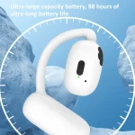 Bluetooth V5.4 Hanging Ear Wireless Earbuds Stereo Sound Headphones, V21 Black, V21 White - Image 5