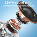 Bluetooth V5.4 Hanging Ear Wireless Earbuds Stereo Sound Headphones, V21 Black, V21 White - Image 6