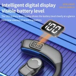 Bluetooth Headset Digital Display Hanging Ear OWS Stereo Sports Earbuds, X30 Black, X30 White, X30 Orange - Image 4