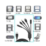 5-in-1 USB Charging Cable for Wii U / NEW 3DSXL / NEW 3DS / NDS LITE SP / PSP - Image 5