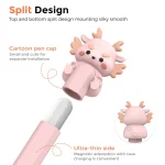 For Apple Pencil 2 AhaStyle Cartoon Dragon Pen Case Capacitive Stylus Silicone Cover - Image 3
