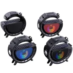 DV-800 G-shaped Colorful Atmosphere Light Flashlight Solar Wireless Bluetooth Speaker - Image 2