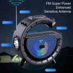 DV-800 G-shaped Colorful Atmosphere Light Flashlight Solar Wireless Bluetooth Speaker - Image 7