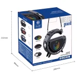 DV-800 G-shaped Colorful Atmosphere Light Flashlight Solar Wireless Bluetooth Speaker - Image 10