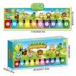 Children Piano Mat Footsteps Music Dancing Blanket Parent-Child Multifunctional Game Blanket, 110x36cm - Image 3