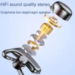 V600 On-Ear OWS Bone Conduction Gaming Noise Reduction Bluetooth Earphones - Image 3