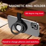 3 In 1 Magnetic Wireless Charger Mobile Phone Ring Holder - Image 3