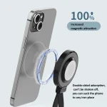 3 In 1 Magnetic Wireless Charger Mobile Phone Ring Holder - Image 7