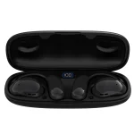 OWS Hanging Ear Bluetooth Earphones With Digital Display Charging Compartment