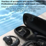 OWS Hanging Ear Bluetooth Earphones With Digital Display Charging Compartment - Image 11