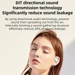 OWS Hanging Ear Bluetooth Earphones With Digital Display Charging Compartment - Image 13