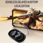 J31 OWS Hanging Ear Stereo Bluetooth Earphones With Digital Charging Compartment, J31 - Image 11