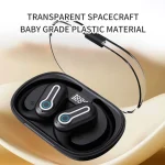J31 OWS Hanging Ear Stereo Bluetooth Earphones With Digital Charging Compartment, J31 - Image 3