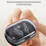 J31 OWS Hanging Ear Stereo Bluetooth Earphones With Digital Charging Compartment, J31 - Image 4