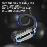 J31 OWS Hanging Ear Stereo Bluetooth Earphones With Digital Charging Compartment, J31 - Image 5