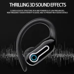 J31 OWS Hanging Ear Stereo Bluetooth Earphones With Digital Charging Compartment, J31 - Image 7