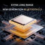 J31 OWS Hanging Ear Stereo Bluetooth Earphones With Digital Charging Compartment, J31 - Image 9