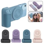 Camera Shape Bluetooth Magnetic Rotating Photo Handle Desktop Stand, Black Basic Model, Pink Basic Model, Dark Blue Basic Model, Dark Purple Basic Model, Black Upgraded Model, Dark Blue Upgraded Mo... - Image 2