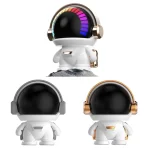 Mini Astronaut Portable Smart Subwoofer Bluetooth Speaker, White Gray, Platinum, Platinum Light Model - Image 2