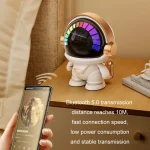 Mini Astronaut Portable Smart Subwoofer Bluetooth Speaker, White Gray, Platinum, Platinum Light Model - Image 3