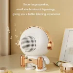Mini Astronaut Portable Smart Subwoofer Bluetooth Speaker, White Gray, Platinum, Platinum Light Model - Image 5