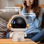 Mini Astronaut Portable Smart Subwoofer Bluetooth Speaker, White Gray, Platinum, Platinum Light Model - Image 6