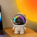 Mini Astronaut Portable Smart Subwoofer Bluetooth Speaker, White Gray, Platinum, Platinum Light Model - Image 8