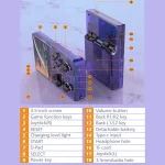 R35PLUS 3.5 Inch Handheld Game Console Built-in 64G 10,000+ Games, Transparent Black, Transparent Purple, Transparent Orange - Image 11