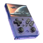 R35PLUS 3.5 Inch Handheld Game Console Built-in 64G 10,000+ Games, Transparent Black, Transparent Purple, Transparent Orange - Image 3