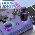 R35PLUS 3.5 Inch Handheld Game Console Built-in 64G 10,000+ Games, Transparent Black, Transparent Purple, Transparent Orange - Image 7