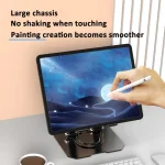 Metal Cooling Tablet Stand Rotatable Adjustable Base Support, JS-258 Silver, JS-258 Black - Image 3