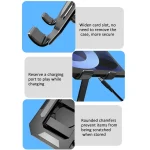 Metal Cooling Tablet Stand Rotatable Adjustable Base Support, JS-258 Silver, JS-258 Black - Image 8