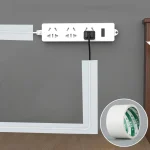 Anti-Biting And Tangled Network Cable Organizer Wire Covering Adhesive Tape, 1 Roll-50mmx5m(White), 1 Roll-100mmx5m(White), 2 Roll-50mmx5m(White), 2 Roll-100mmx5m(White)