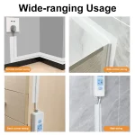 Anti-Biting And Tangled Network Cable Organizer Wire Covering Adhesive Tape, 1 Roll-50mmx5m(White), 1 Roll-100mmx5m(White), 2 Roll-50mmx5m(White), 2 Roll-100mmx5m(White) - Image 5