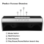 NBY 6690 TWS Couplet FM Multifunctional Desktop Plug-in Card Bluetooth Speaker - Image 3